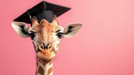 Joyful Giraffe Graduation Celebration