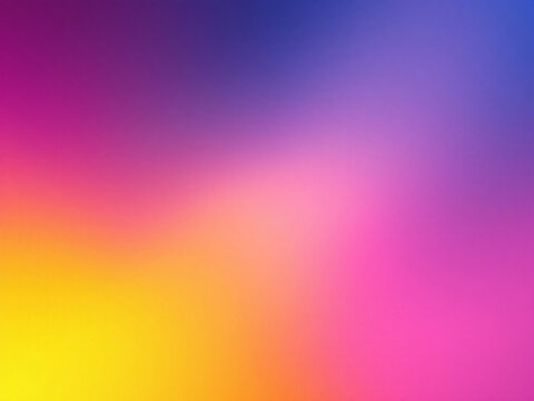Vibrant purple to yellow gradient background.