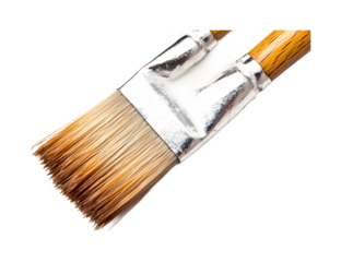 Pastry Brush Tool for Even Application - Isolated on White Background