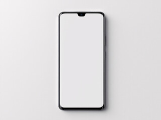 Sleek smartphone with vibrant screen on reflective surface.