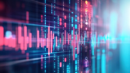 Abstract High-Tech Analytics with Clean Lines and Light