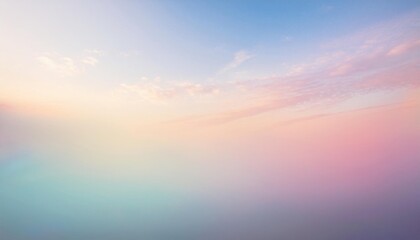 Dreamy pastel sky gradient blending soft clouds and serene hues of pink and blue at sunrise or sunset