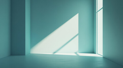 room with window and shadows