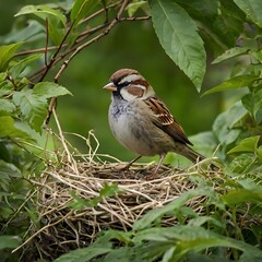 sparrow on a branch