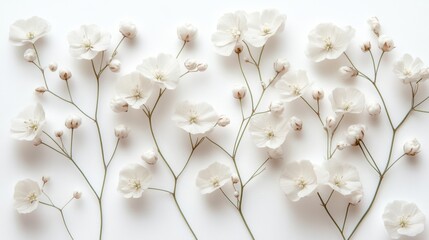illustration of a gypsophila baby s breath isolated on a white background gypsophila