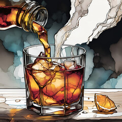 whiskey and ice
