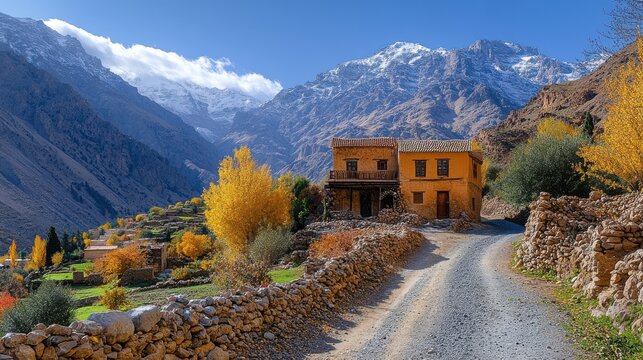 imlil in the atlas mountains of morocco
