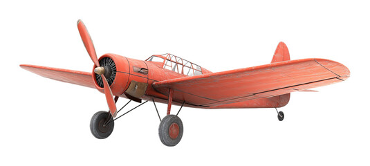 Plane Isolated on White Background - Air Travel