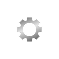 gear setting icon, mechanic machine vector, engineering technic symbol