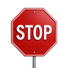 Halt! A Classic Red Octagon Stop Sign