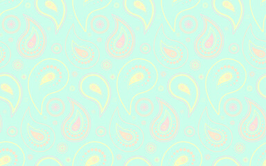 Image elegant in flowing 2025. Classical retro on ornate paisley. Shirt surreal as flourish textile.