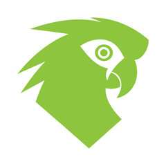 Obraz premium Parrot Logo in Blue, Green, & Red for Parakeet Playz