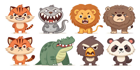 Fototapeta premium Set of cartoon