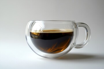 clear cup of espresso