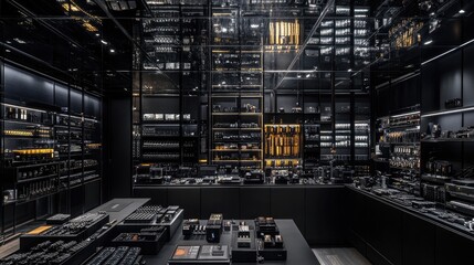 Fototapeta premium Luxurious Contemporary Store Interior with High-End Products Display