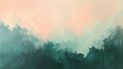 A dynamic texture design, swirling tones of pastel pinks and radiant teal greens, evoking a dreamy