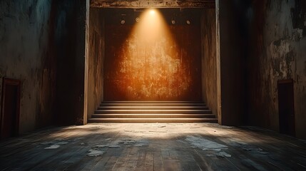 Obraz premium Empty Auditorium and Stage: A Reflection on Social Anxiety