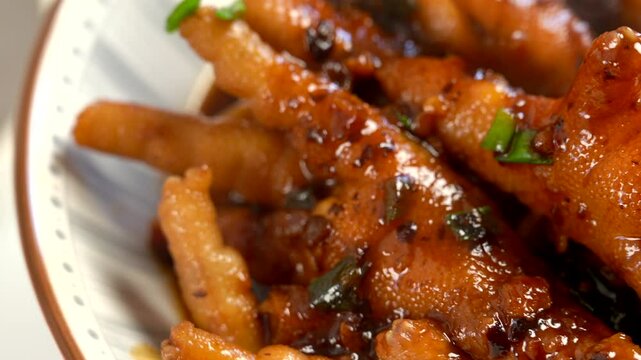 Braised Chicken Feet【4K】