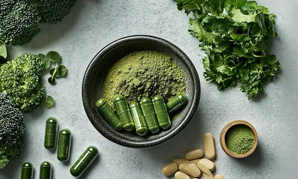 Green supplements and ingredients for health and wellness.