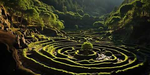 grass in the morning