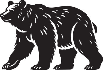 Obraz premium Bear animal silhouette