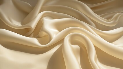 Obraz premium Draped Ivory Fabric with Sunlight