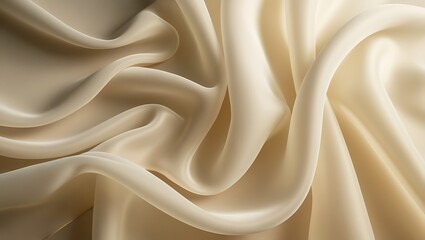 Obraz premium Draped Ivory Fabric with Sunlight