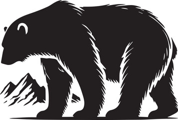 Silhouette of a bear