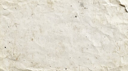 Naklejka premium White recycled craft paper texture as background. Grey paper texture, Old vintage page or grunge vignette of old newspaper. Pattern rough art creased grunge letter. Hardboard with copy space for text.