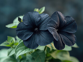 Black Velvet Petunia Close-Up