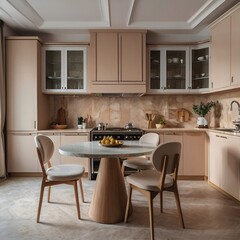 modern kitchen interior with kitchen