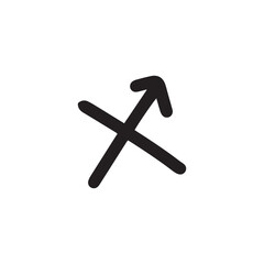 Handrwan brushstroke arrow curve, wave. line brush stroke element collection stock. templates line