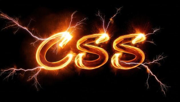 CSS Typography with Electric Lightning Effects