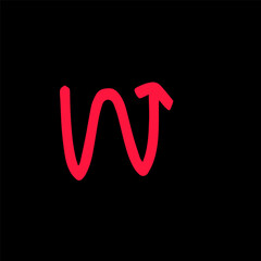 Handrwan brushstroke arrow curve, wave. line brush stroke element collection stock. templates line