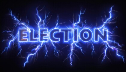 Election Promotion with Electric Energy Visual Effects
