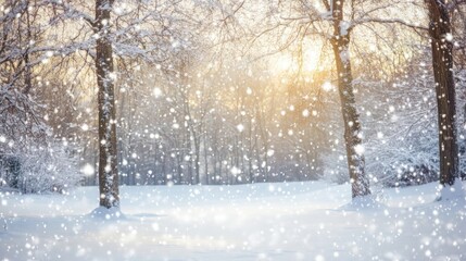 Winter Wonderland: Snowfall in a Magical Forest