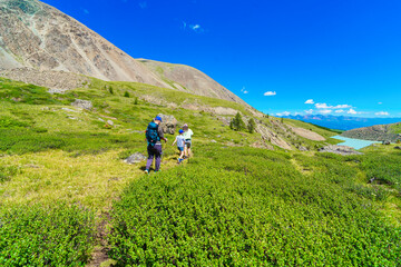Obraz premium hiking in the mountains