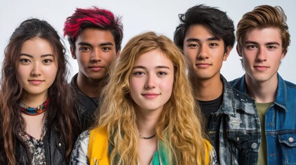 Fototapeta premium Diverse Group Representing Teamwork and Support