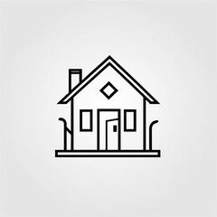 Obraz premium home icon for websites and apps home logo concept house icon idea real estate logo flat icon