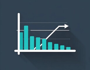 Bar Graph Showing Initial Decline Followed By Growth
