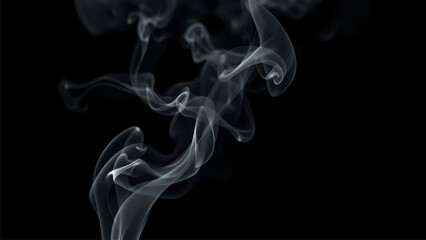 Fototapeta premium smoke on black background