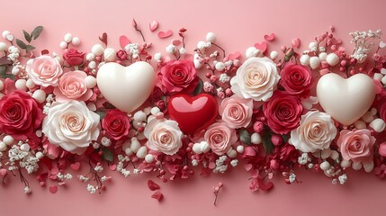 A romantic Valentine's Day card