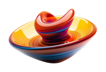 Spinning Top Isolated on White Background - Classic Toy