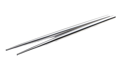 Stainless Steel Chopsticks for Elegant Dining - Isolated on White Background