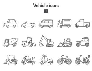 乗り物のアイコン集1