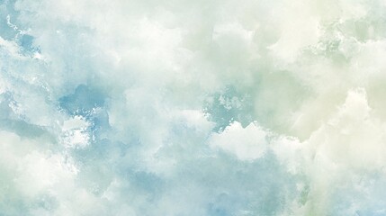 Soft and Dreamy Abstract Sky Background with Gradients of Blue and Green Tones for Use in Various Design Projects and Creative Applications