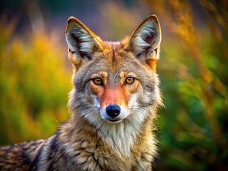 Obraz premium Coyote Wildlife Photography: Candid Shots in Natural Habitat - AI Generated Images