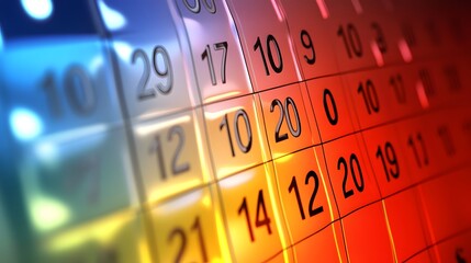 Person creating a New Year calendar with reminders for self-care and self-discipline