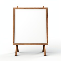 empty sign mockup white background