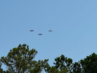 flight over the sky